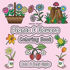 Book cover of Plants & Flowers coloring book